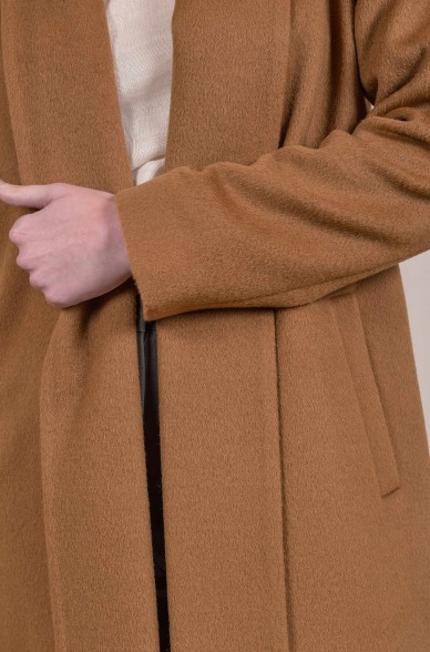 Kurz-Mantel SHORT SWING Alpaka Schal-Kragen Coat KUNA Essentials