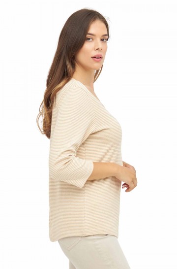 Damen Shirt NATIVO mit 3/4 Arm aus Nativo- und Pima-Baumwolle