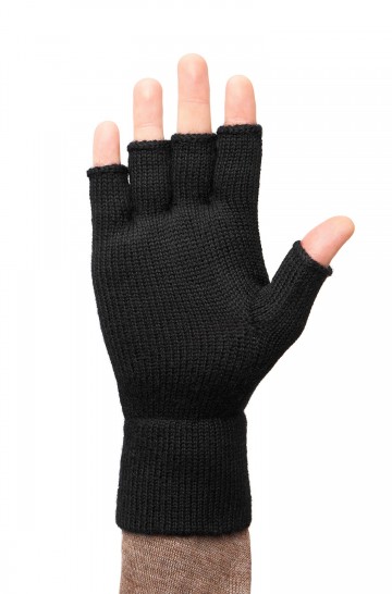 Alpaka Handschuhe HALBFINGER aus 100% Baby Alpaka 2