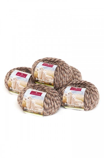 Alpaka Wolle REGULAR | 50g | 5er Pack | 100% Baby Alpaka