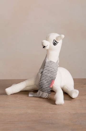 Stuffed felted alpaca animal