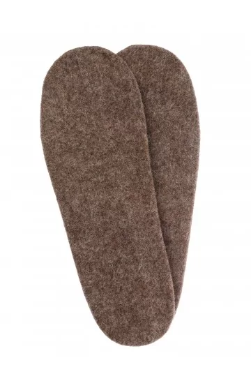 Thermo insoles made of felted Alpaca