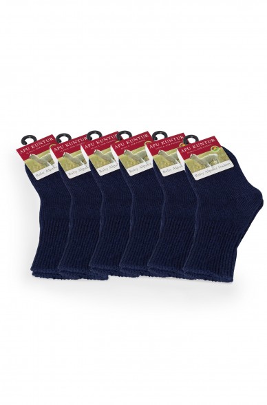 Alpaka Socken Kinder Gr. 15-29  6er Pack aus 70 Baby Alpaka  25 Baumwolle