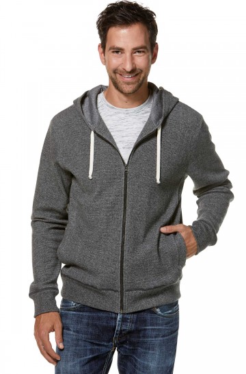 Hooded HOODY in Pima cotton and Royal Alpaca