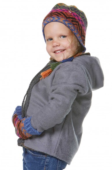 Alpaka Mütze AQUARELL (Kinder 1-4 Jahre) aus 100% Baby Alpaka_32541