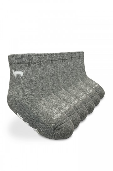 Chaussettes en alpaga pour enfants Profil antidérapant pack de 6 (tailles 30-35) en mélange de laine d'alpaga