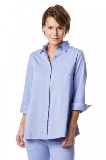 AMELIE blouse shirt in organic Pima cotton