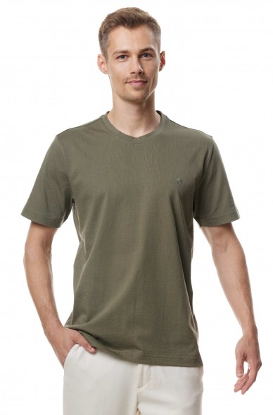 T-Shirt Rundhals aus 90% Bio-Baumwolle & 10% Royal Alpaka_43065