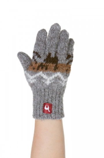 Alpaca finger gloves NATURA from 100% alpaca Superfine