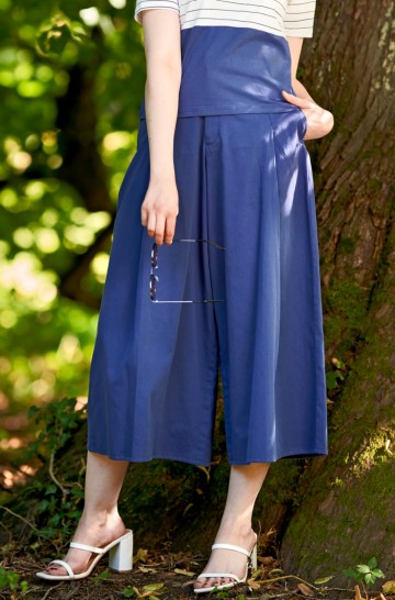 Culotte trousers ANNA made of organic pima cotton for women