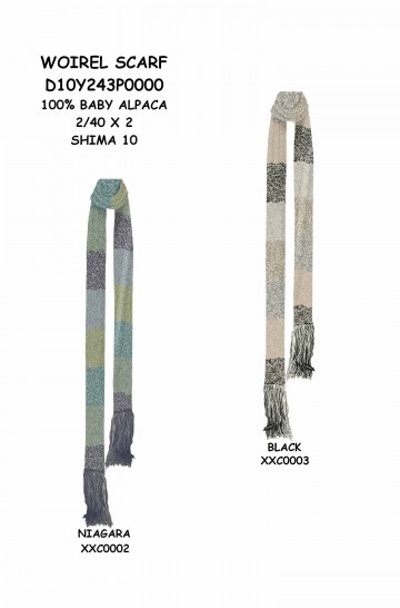 Alpaca scarf WOIREL made of 100% Baby Alpaca