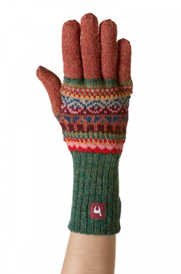 Alpaca finger gloves LUNA from 100% baby alpaca