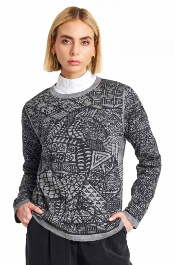Alpaca sweaterl WEB made of alpaca & silk