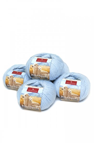 Alpaka Wolle REGULAR  50g  5er Pack  100 Baby Alpaka  36 Farben