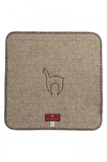 Alpaca seat cover (40 x 40 cm) made of 70% alpaca & 30% wool