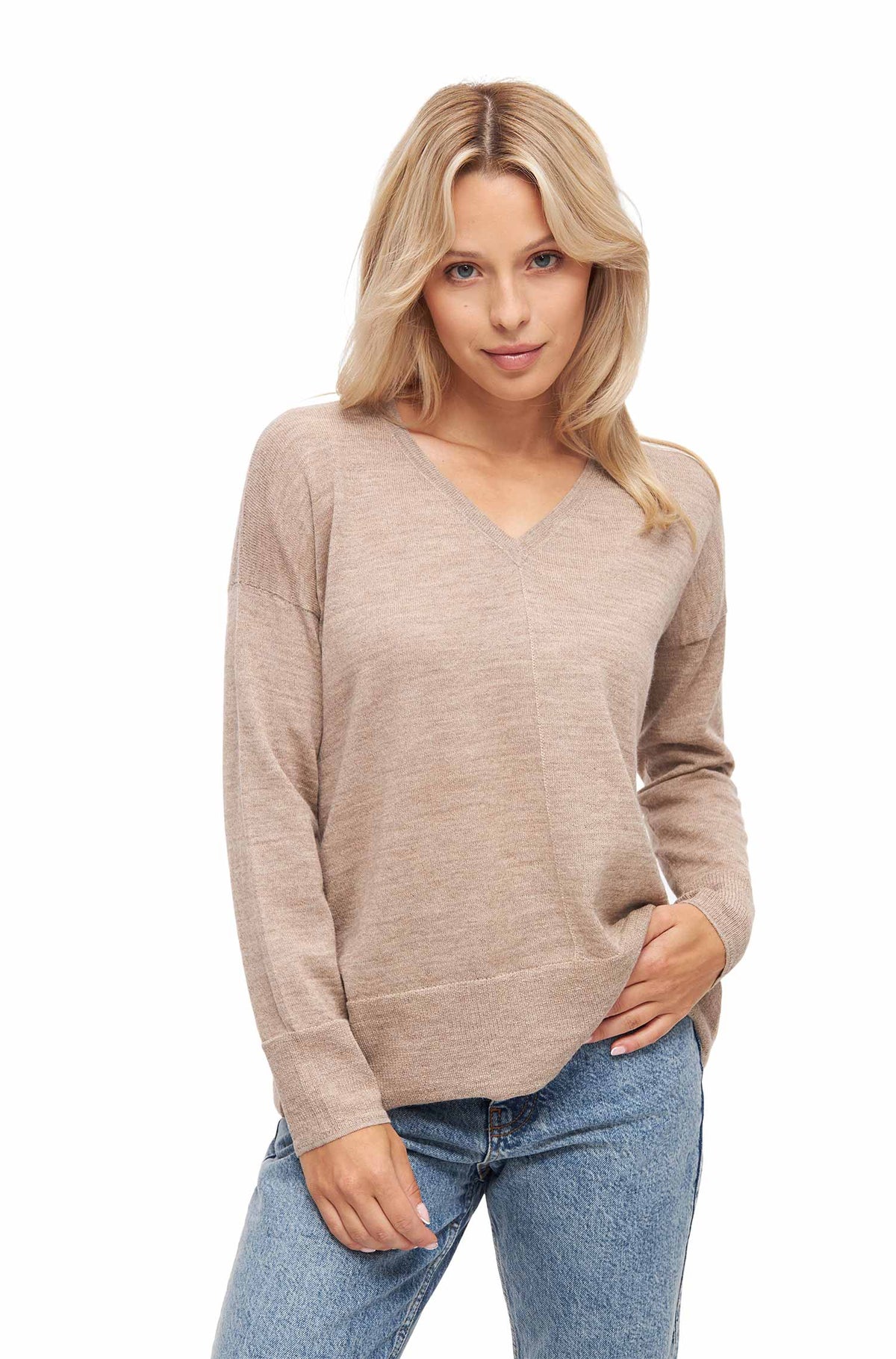 Alpaka Pullover AMBRA-beige