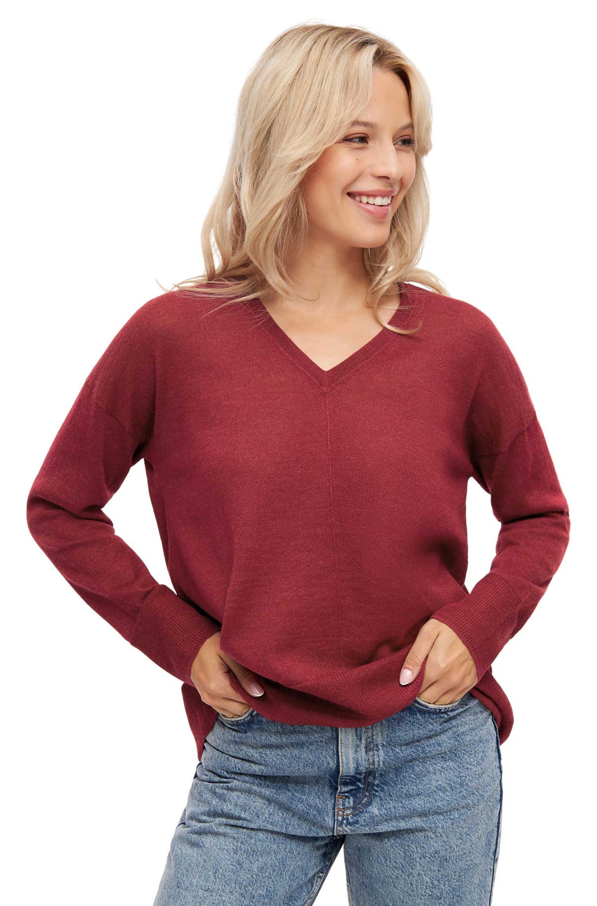 Alpaka Pullover AMBRA-sienna rot