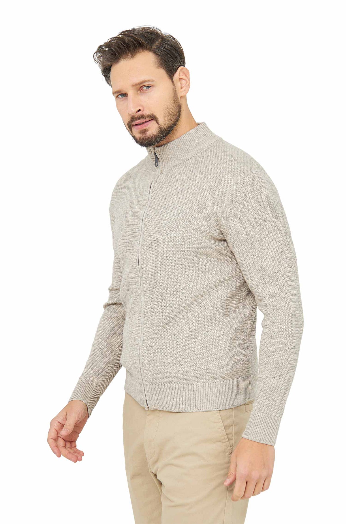 Alpaka Strickjacke ALAYO-beige