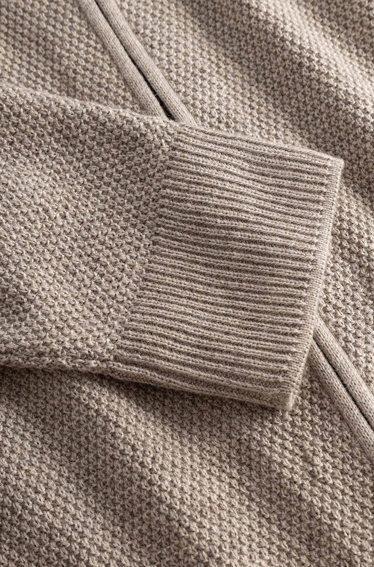 Alpaka Strickjacke ALAYO-beige