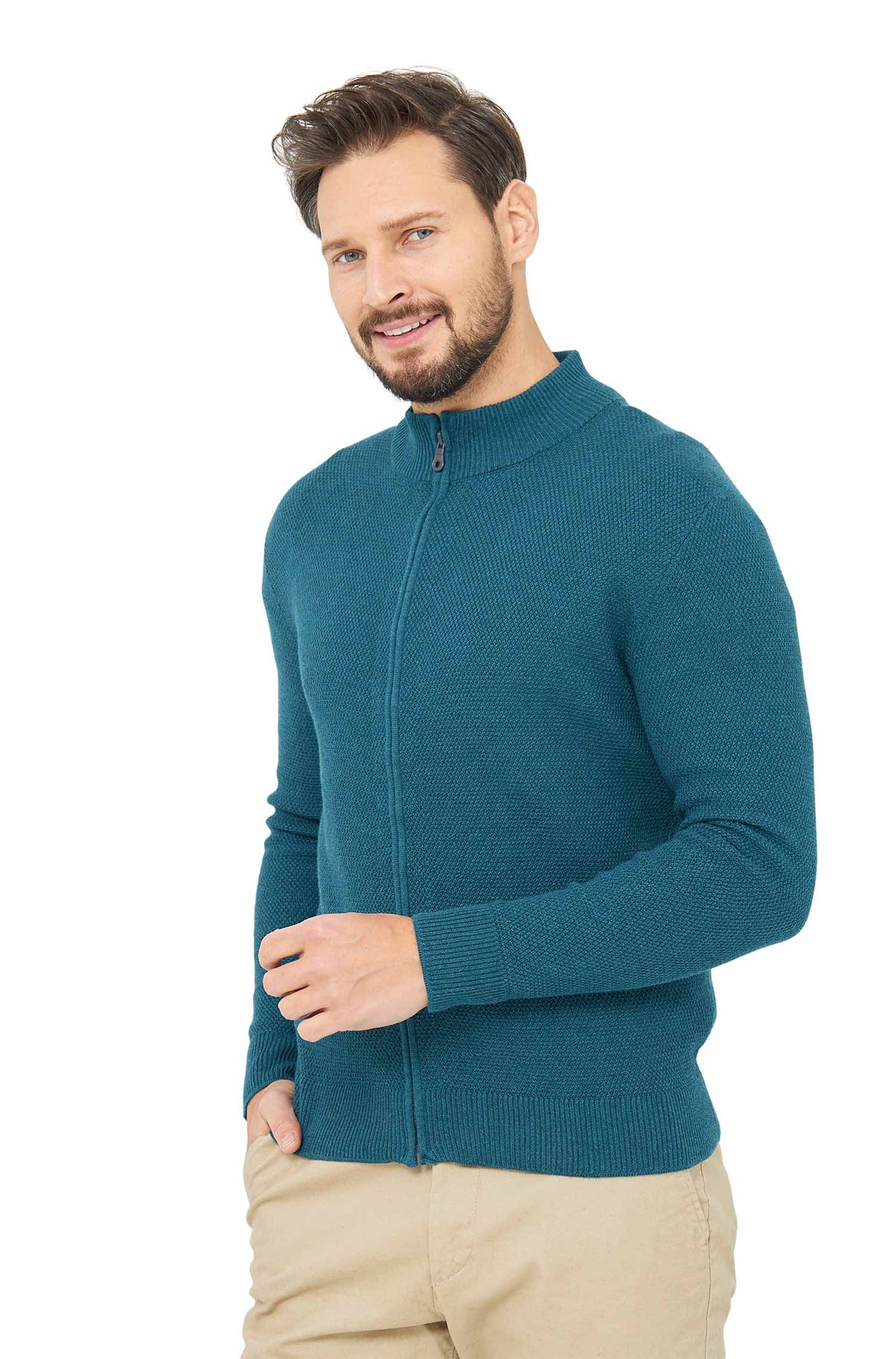 Alpaka Strickjacke ALAYO-laguna