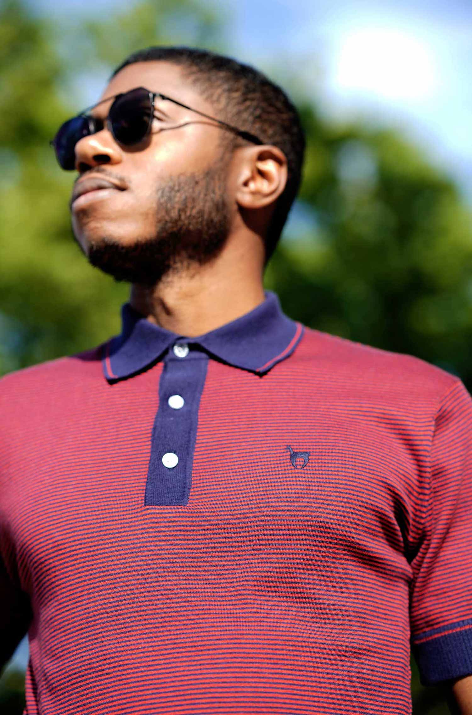 Polo Shirt DIEGO aus Royal Alpaka-Baumwoll-Mix-rot