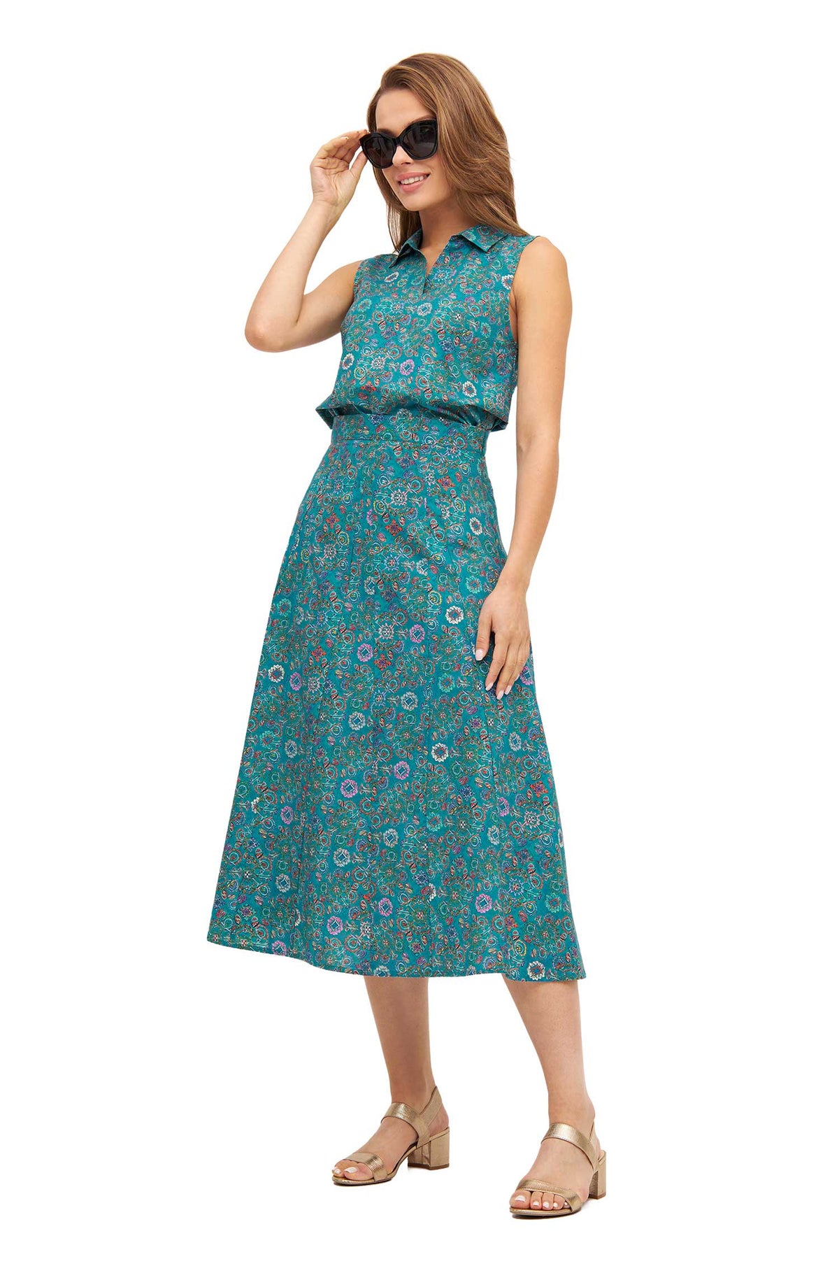 Rock FLORAL ETHNO-turquoise