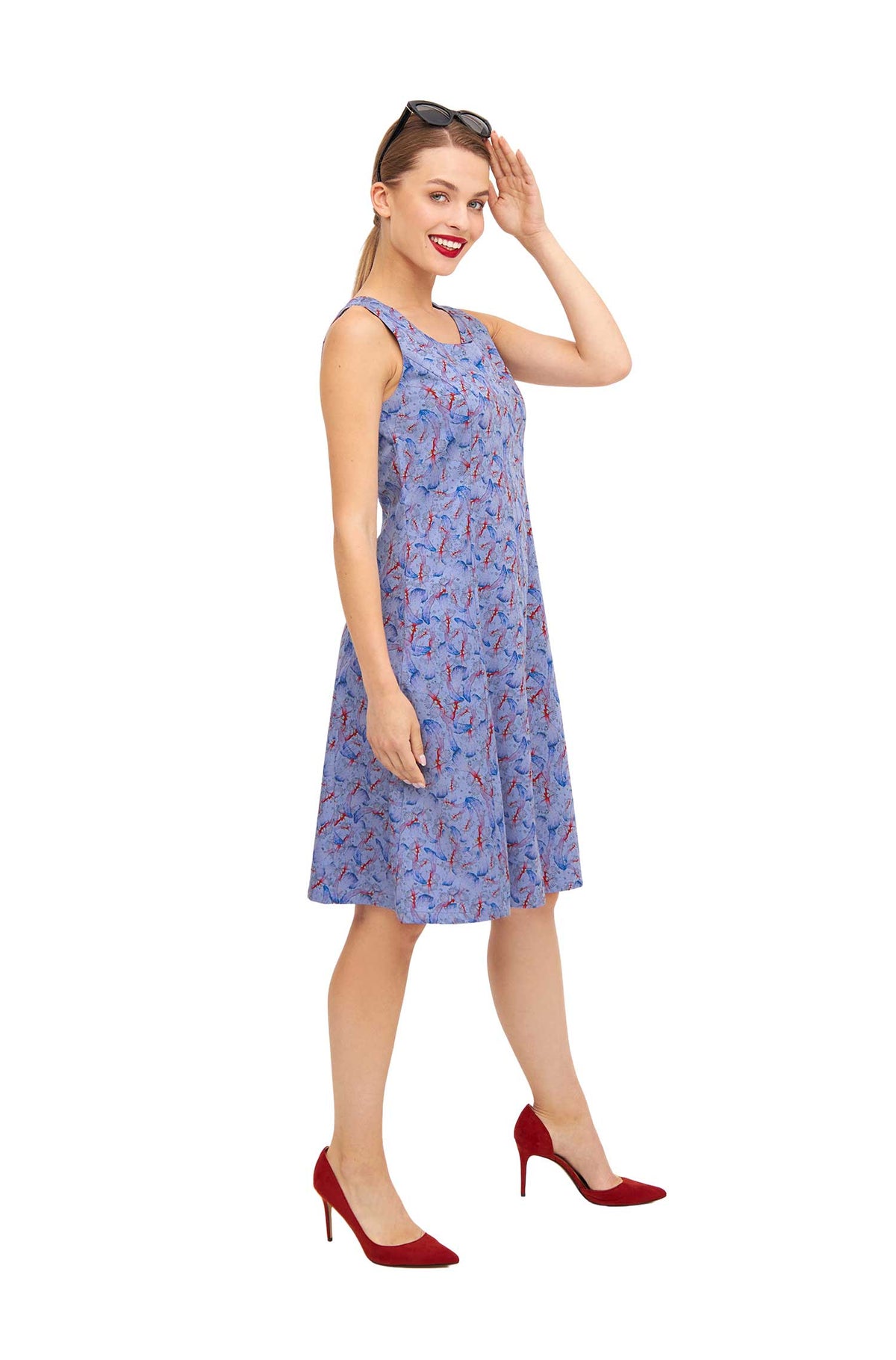 Kleid FLYING BIRD-purple pastel