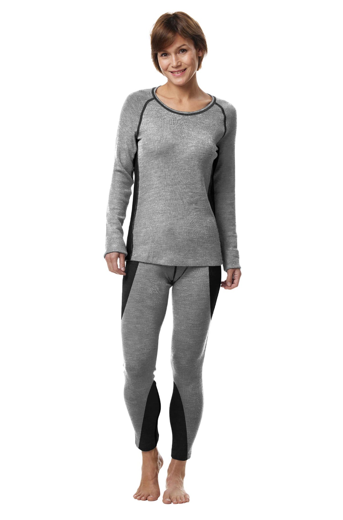 Alpaka Leggings THERMO-grau