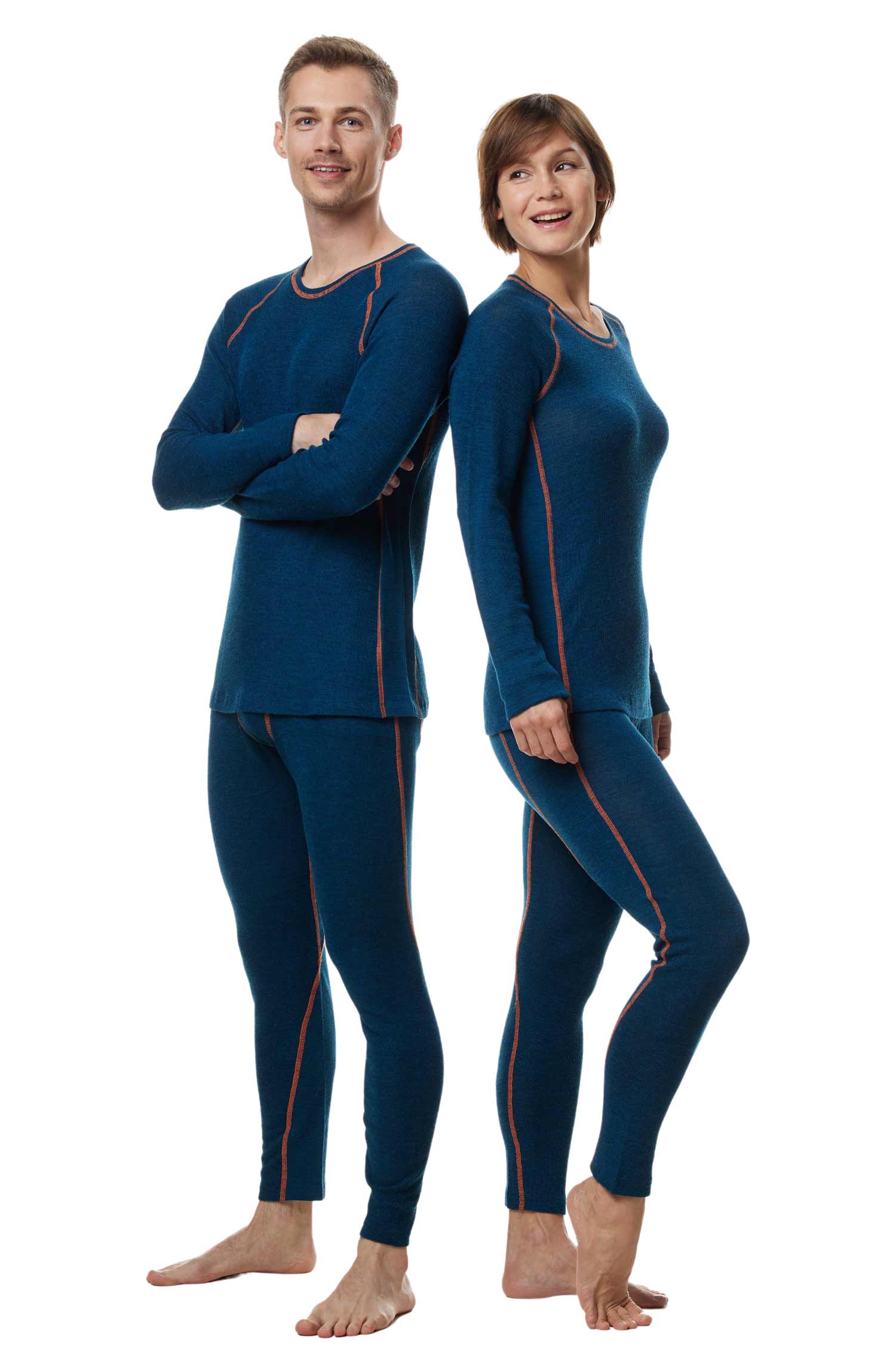 Thermo-Leggins ST. MORITZ für Damen mit Alpaka-Mix-petrol