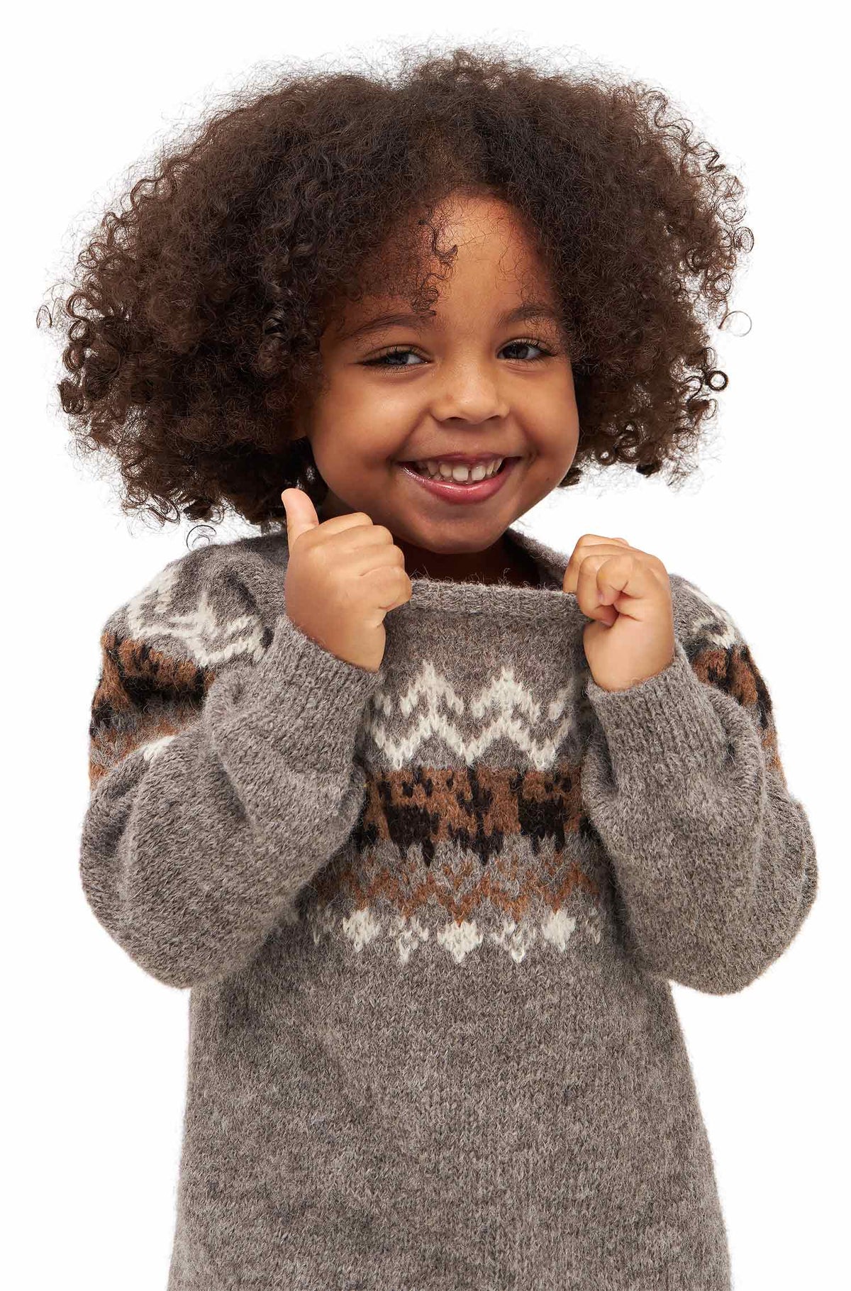 Kinder Pullover NATURA-anthrazit