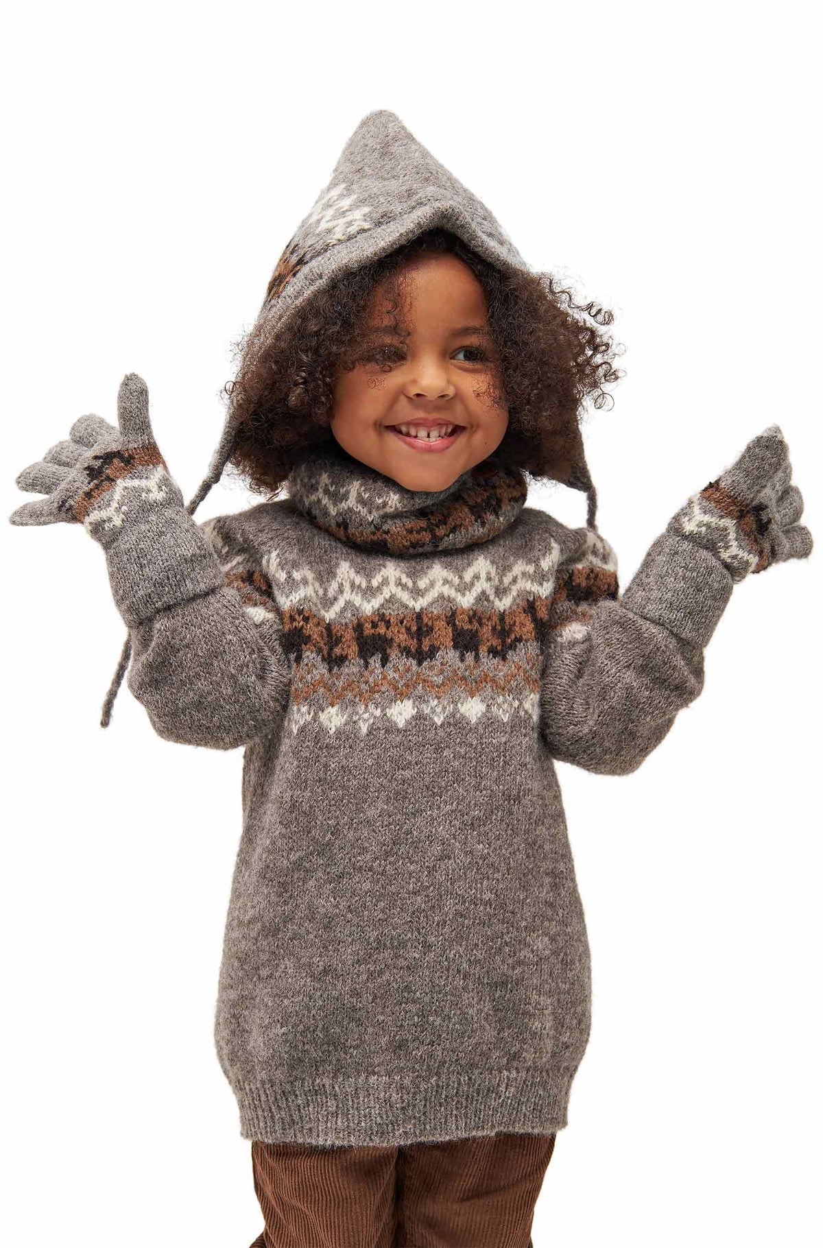 Kinder Pullover NATURA-anthrazit