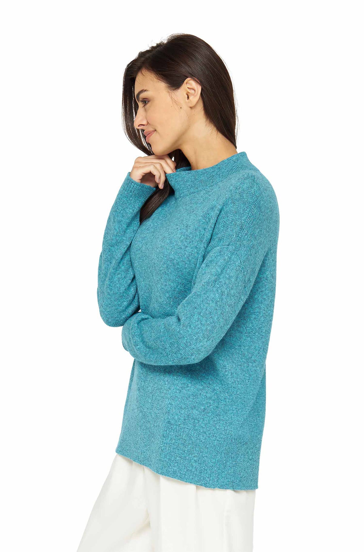 Alpaka Pullover GRAZIA-türkis