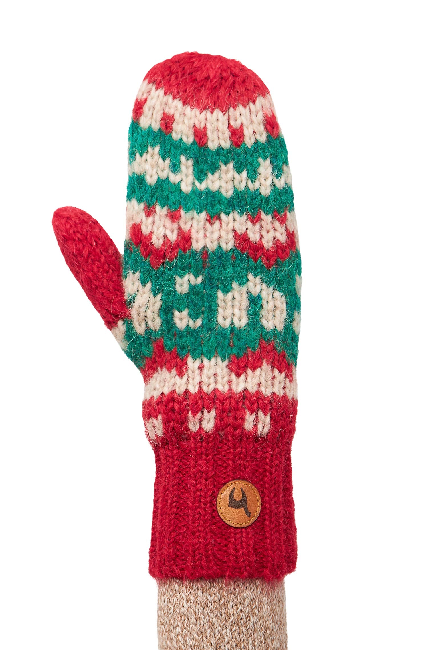 Alpaka Fäustlinge NAVIDAD aus Alpaka-Merino-Mix-navidad