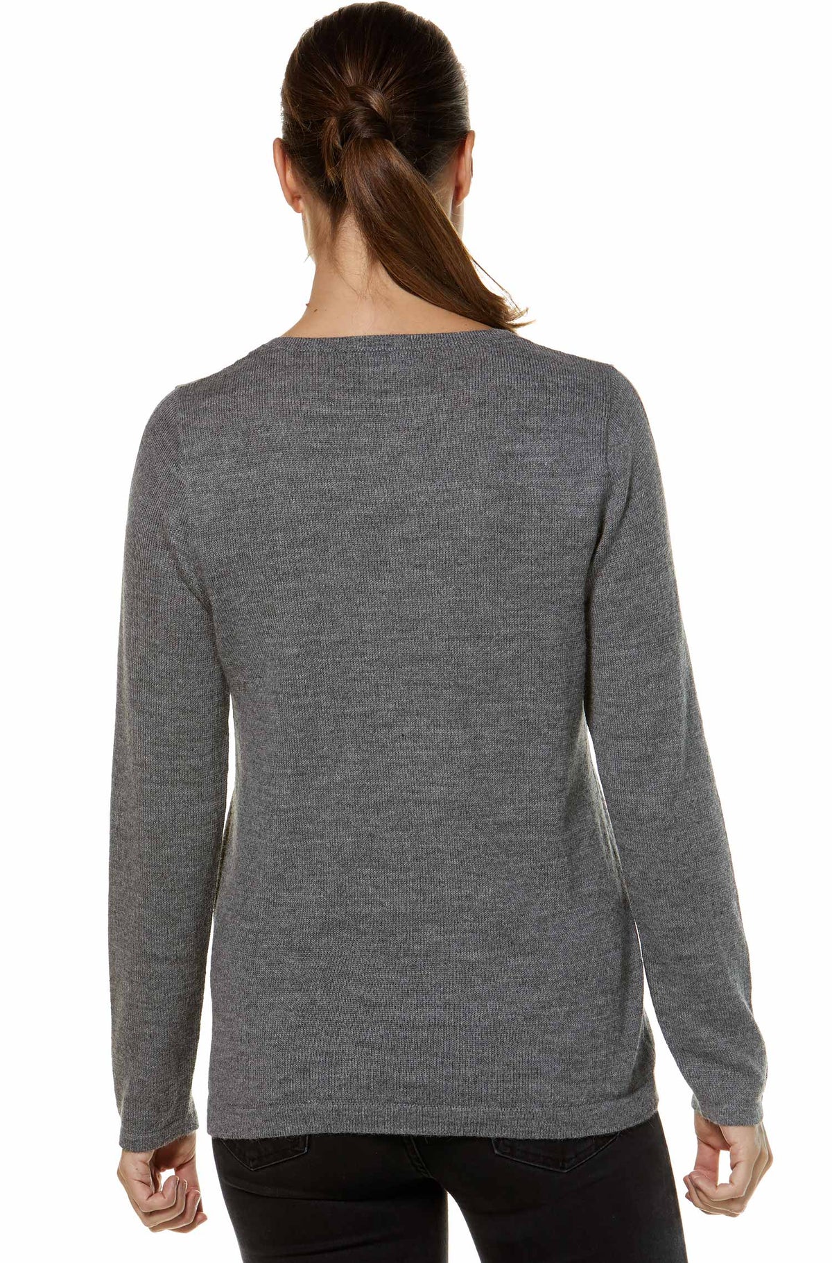 Alpaka Pullover UNI-grau
