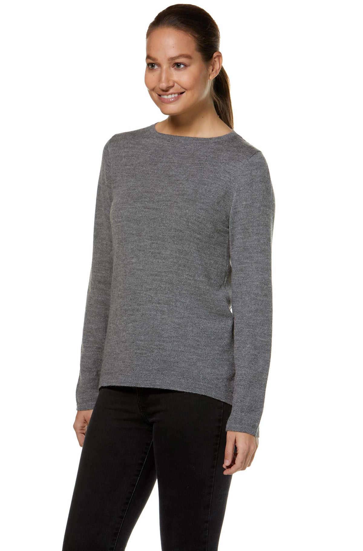 Alpaka Pullover UNI-grau