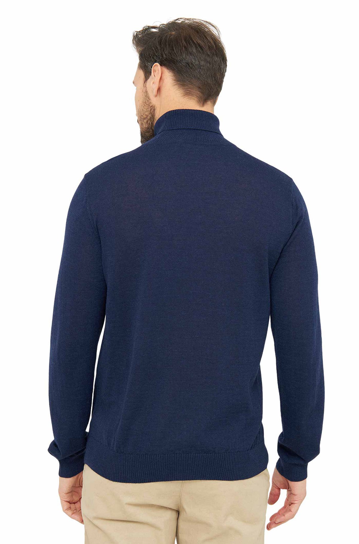 Alpaka Rollkragenpullover MADAI-dunkelblau