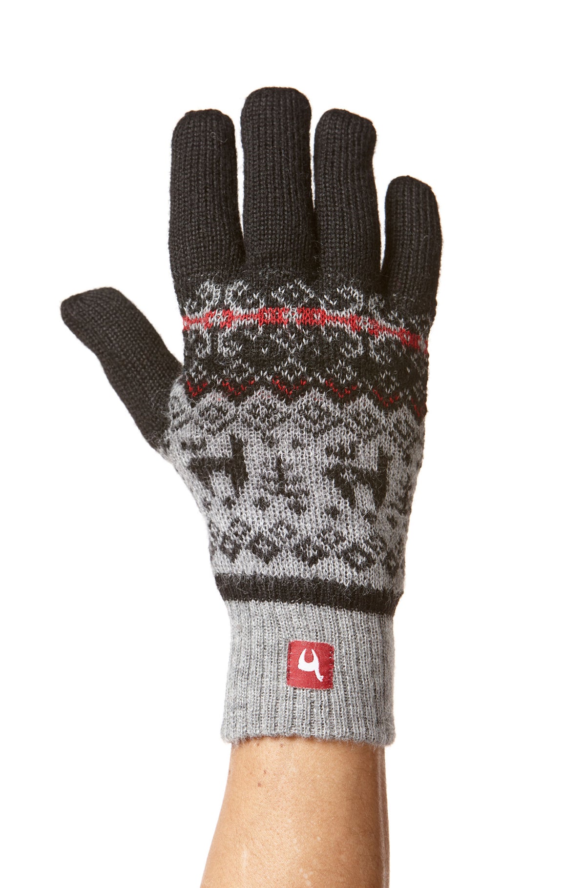 Alpaka Handschuhe ANDEN VIENTOS-grau