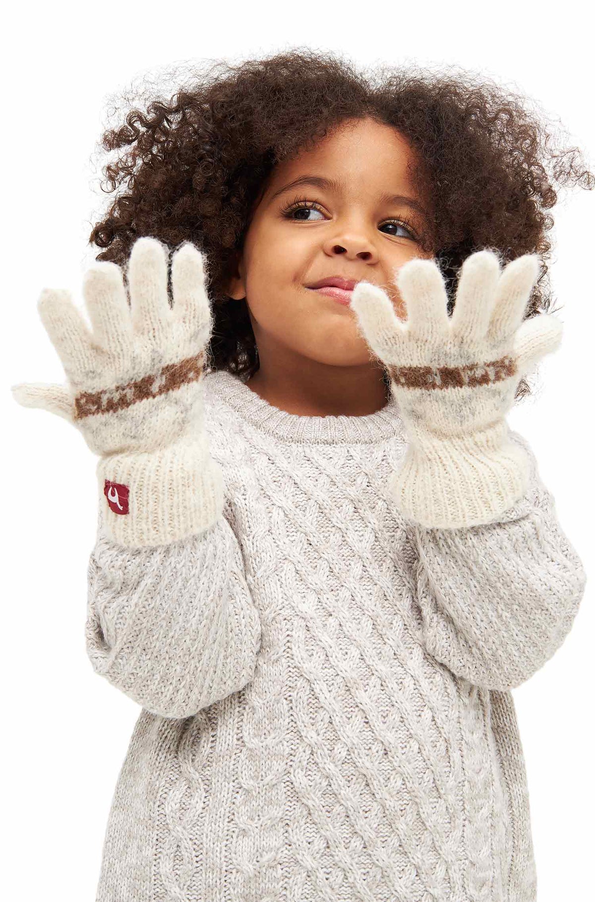 Kinder Handschuhe NATURA | 4-12 Jahre-weiss