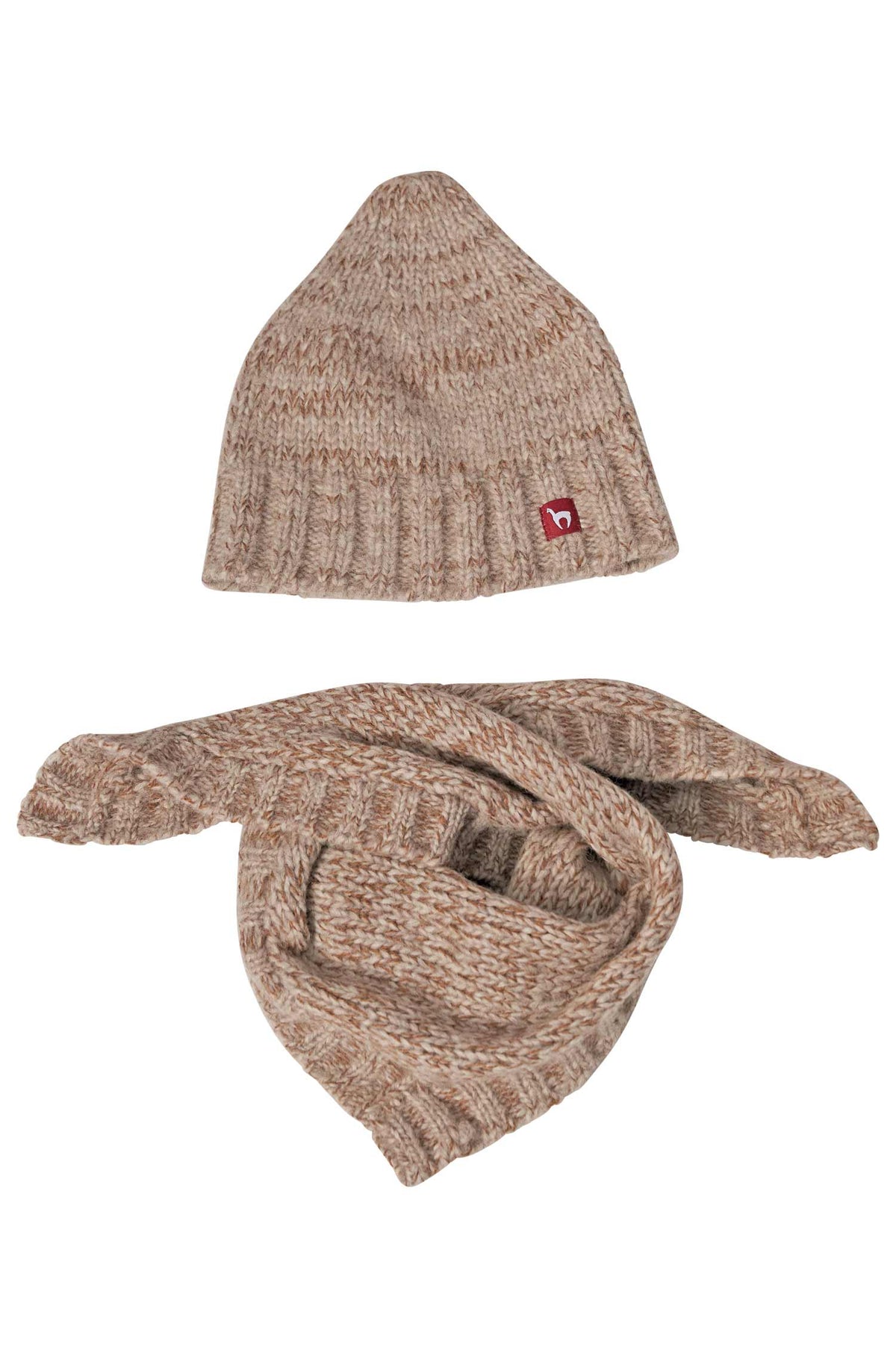 Kinder Dreieckschal MOMO-beige