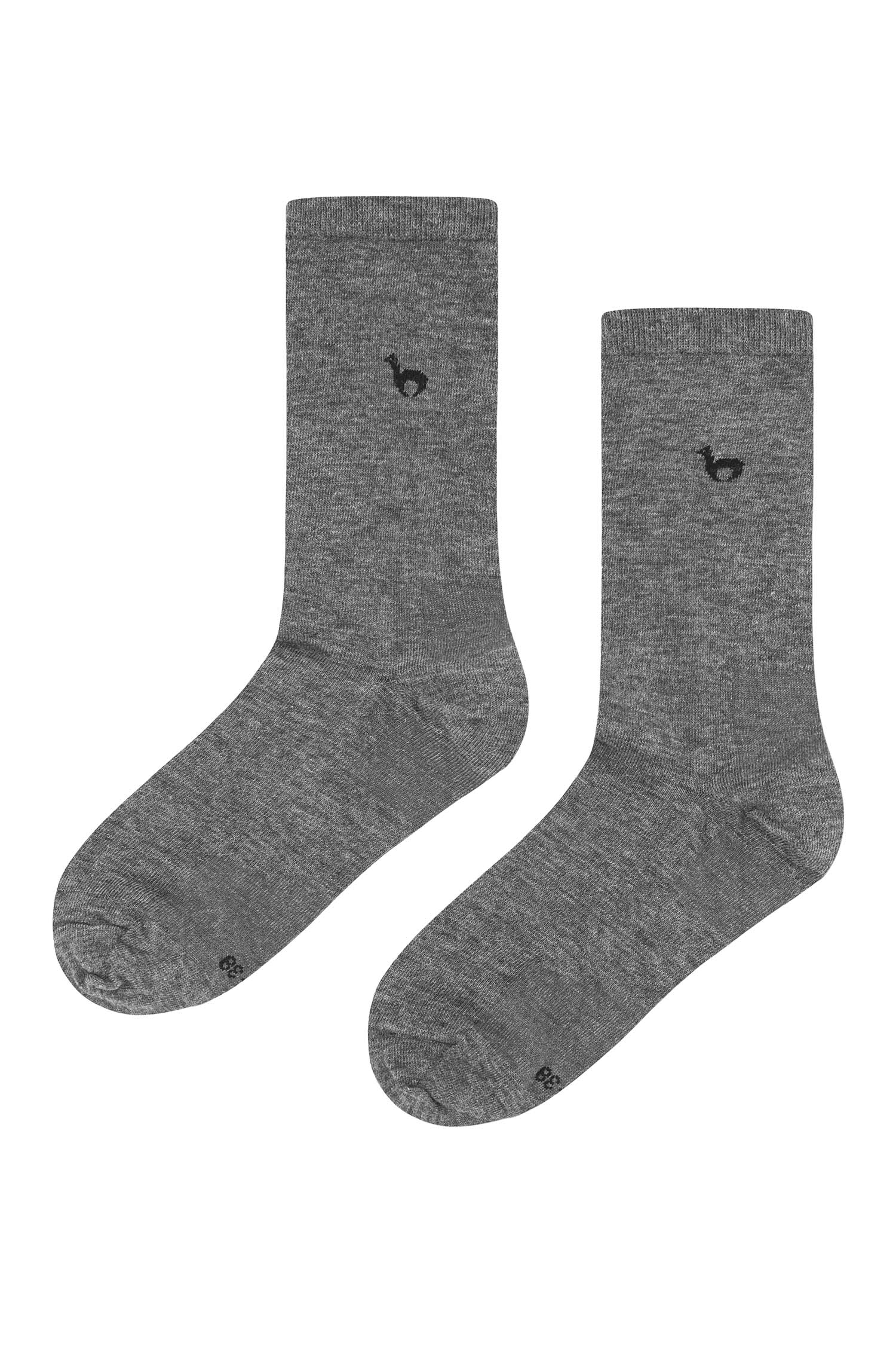 Alpaka Socken BUSINESS PREMIUM aus 70% Alpaka & 20% Pima Baumwolle-grau
