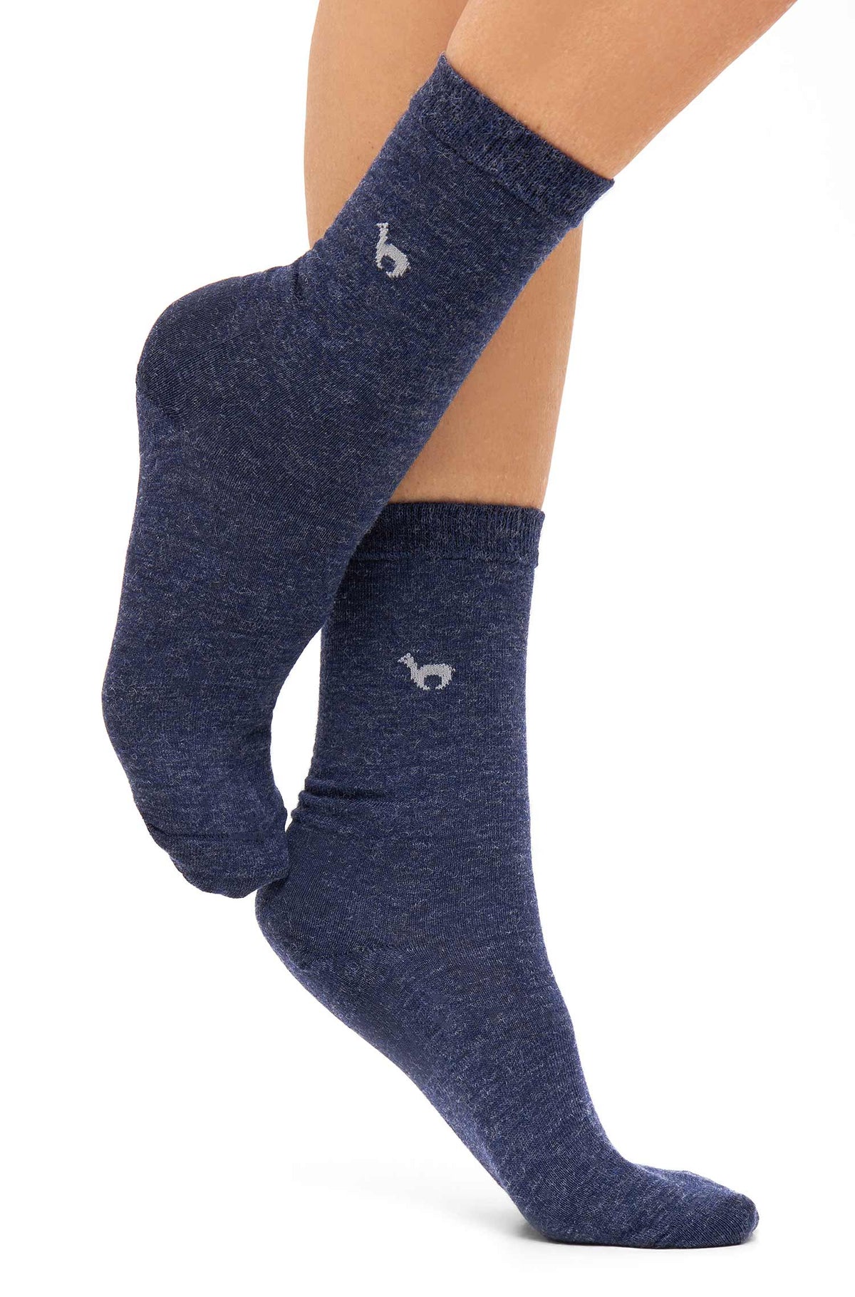 Alpaka Socken BUSINESS-saturnblau