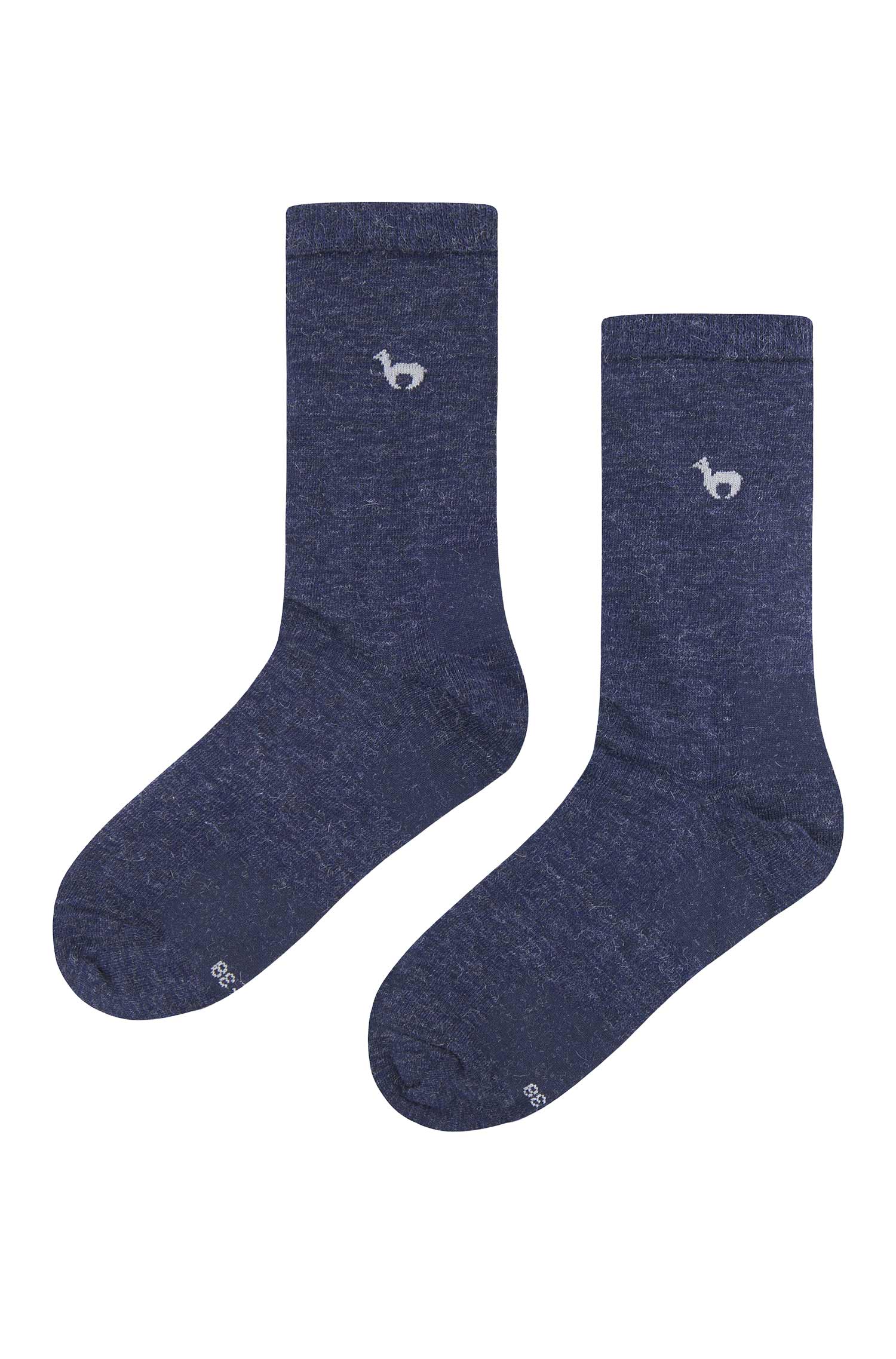 Alpaka Socken BUSINESS PREMIUM aus 70% Alpaka & 20% Pima Baumwolle-saturnblau
