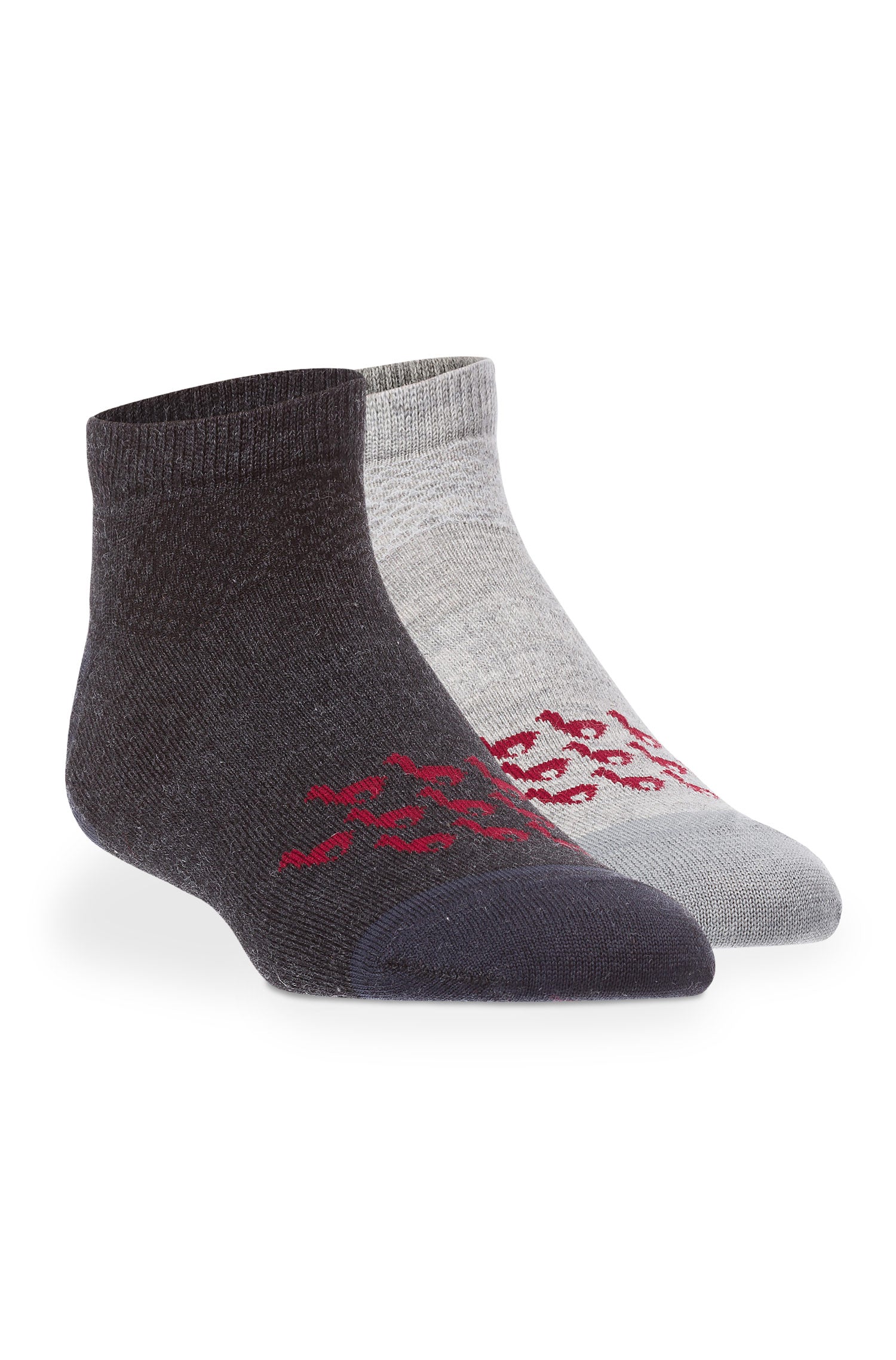 Alpaka SNEAKER-SOCKEN 6er Pack aus 70% Baby Alpaka & 25% Pima Baumwolle-silbergrau