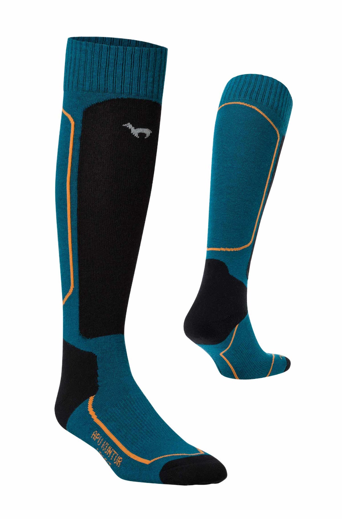 Alpaka Socken SKI- & SPORT-petrol