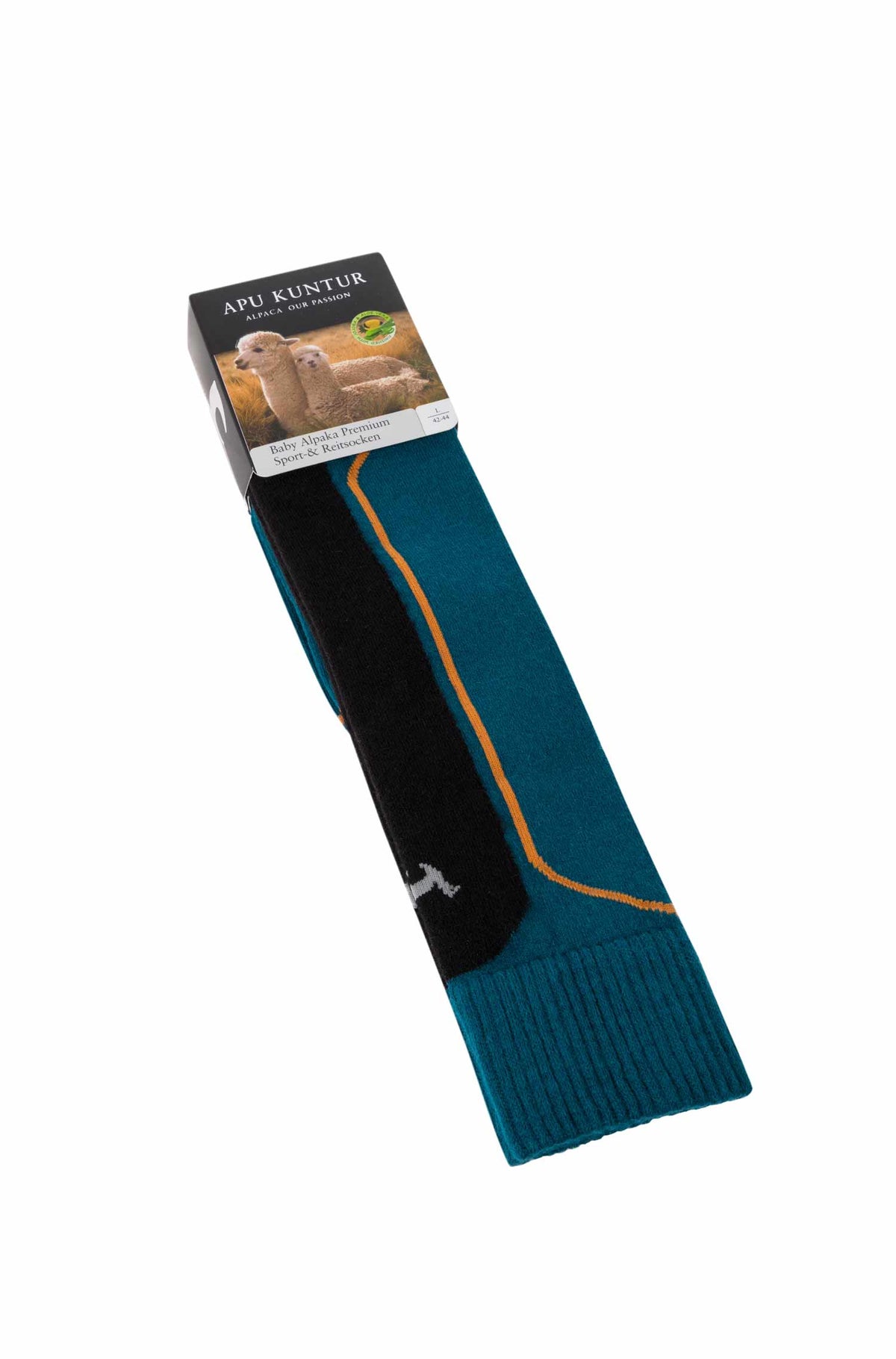 Alpaka Socken SKI- & SPORT-petrol