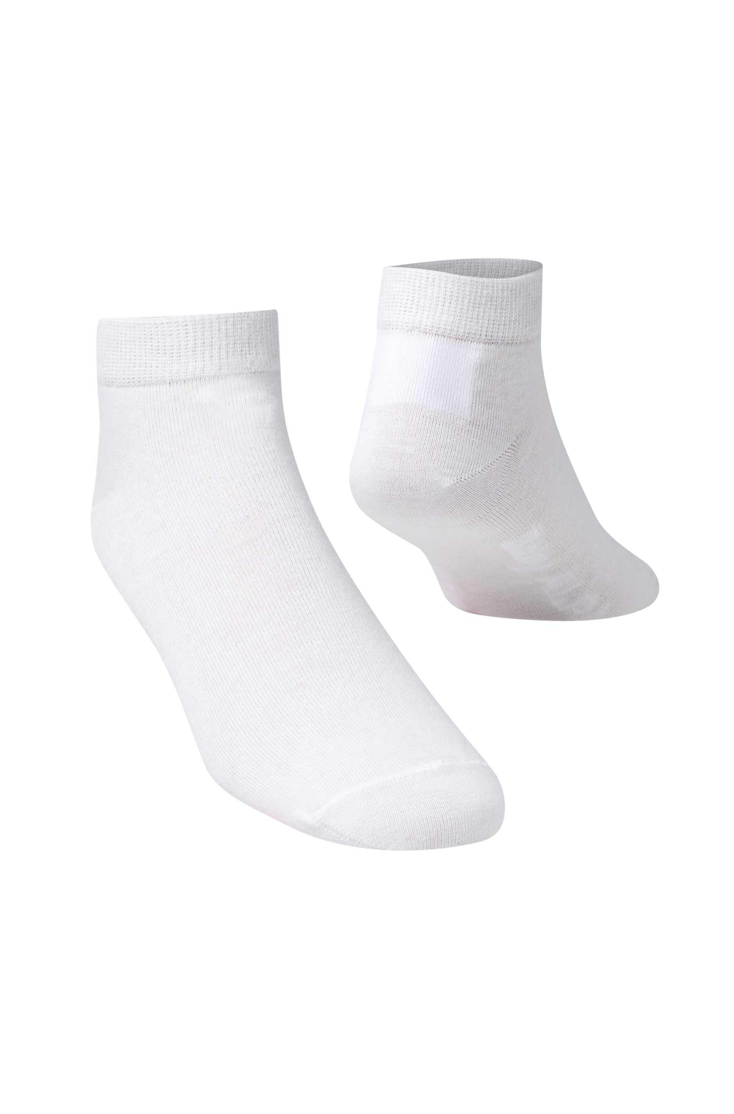 Premium SNEAKER SOCKE UNI in Naturfaser Qualität-weiss