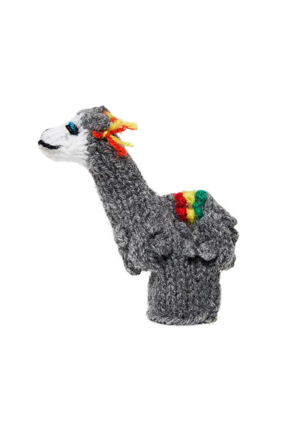 Fingerpuppe LAMA-grau