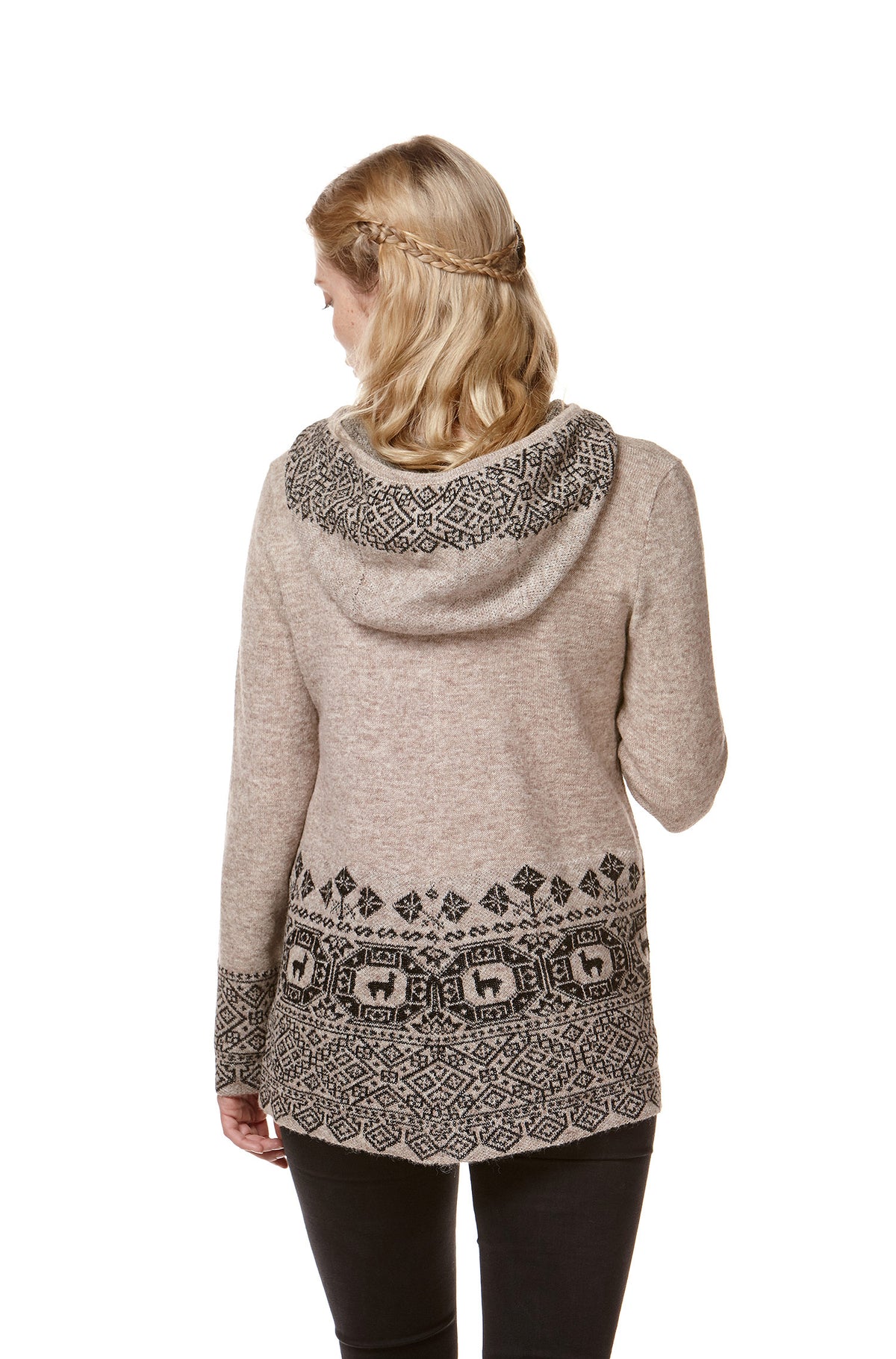 Alpaka Kapuzenpullover DIVINO-sand