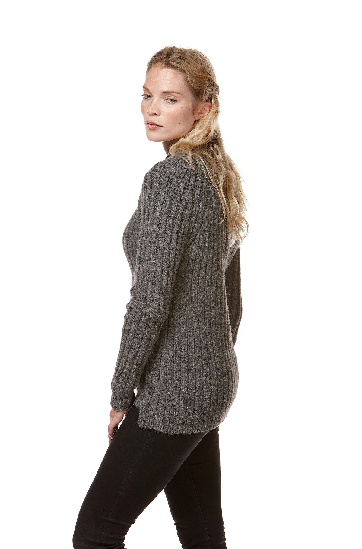 Alpaka Pullover DOLCE-grau