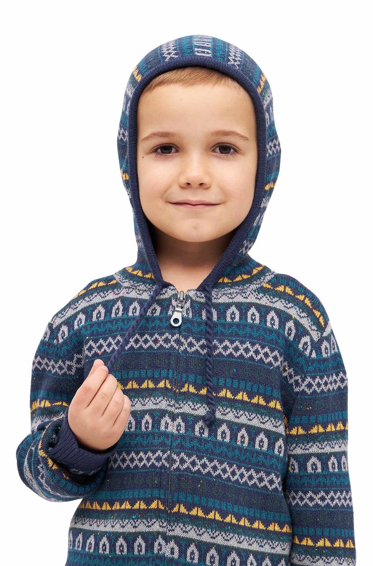 Kinder Strickjacke MONITO-blau